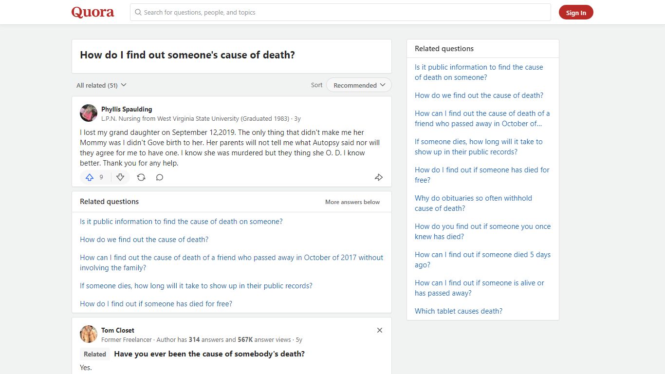 How to find out someone's cause of death - Quora